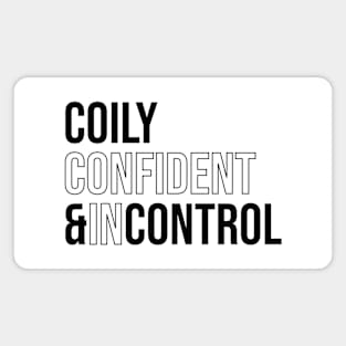 Coily and in Control Magnet